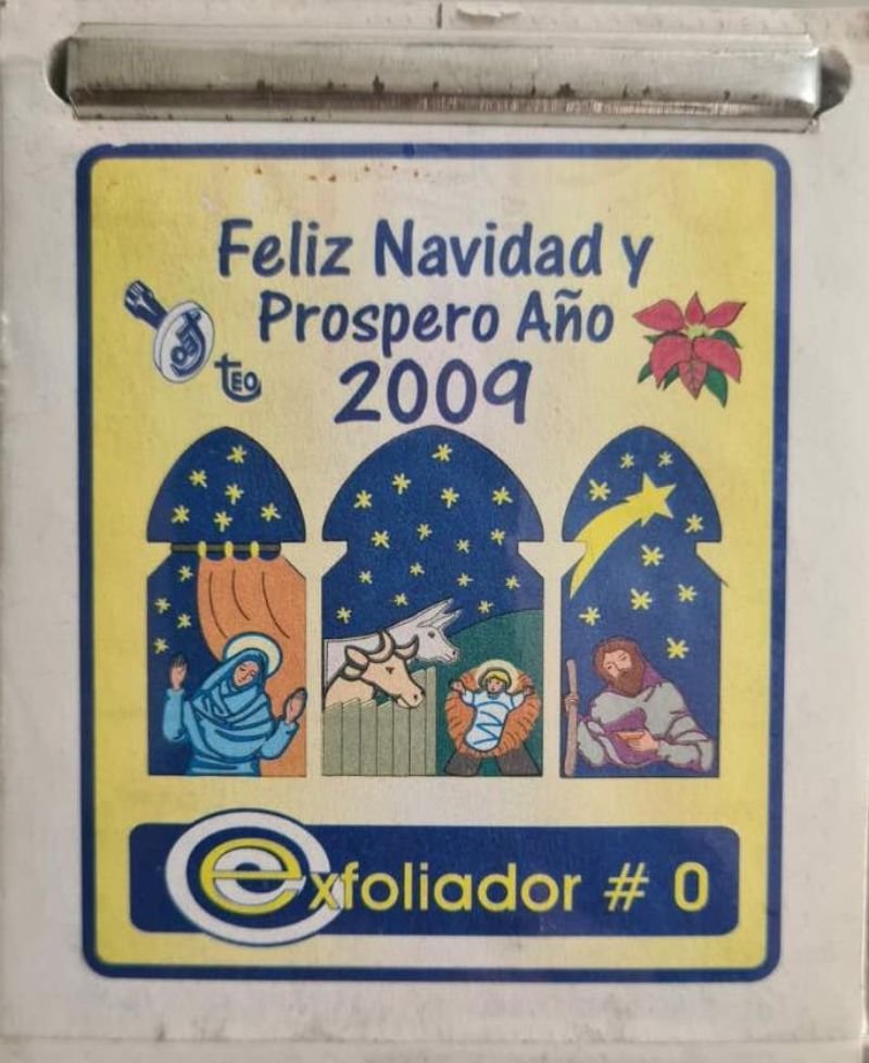 Calendario exfoliador 2009