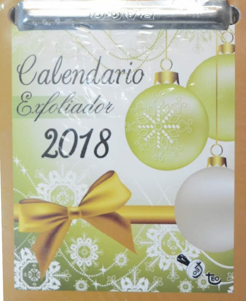 Calendario exfoliador 2018