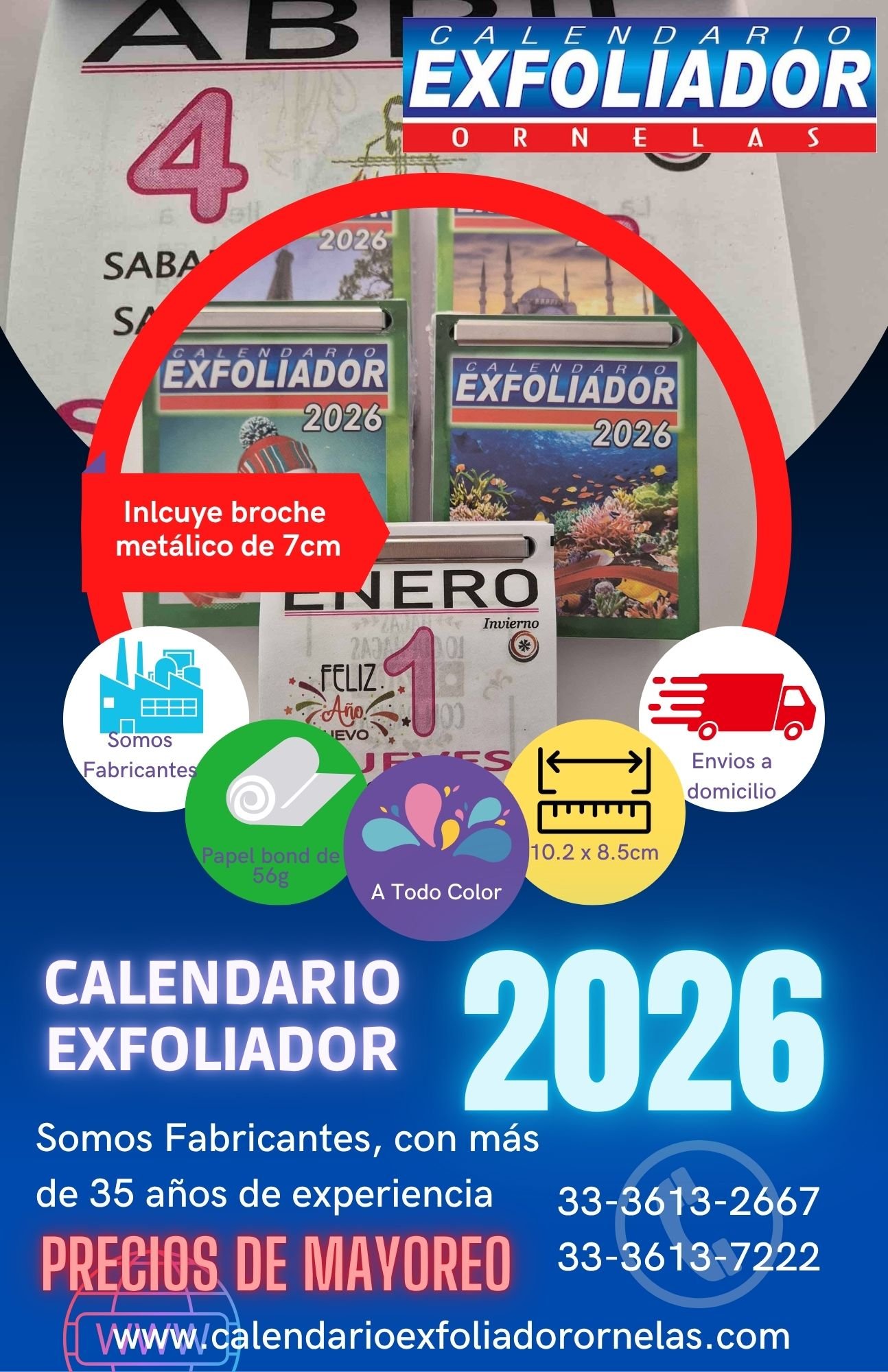 Calendarios ornelas 2026