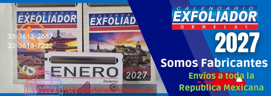 Banner calendario exfoliador 2027